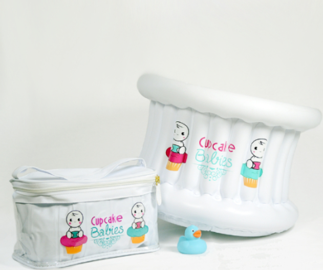 Cupcake Babies oppblåsbart badekart(0-12mnd)